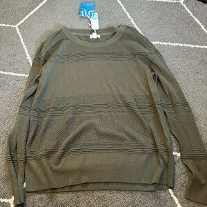 NWT Market & Spruce Rowan Textured Cotton Blend Sweater